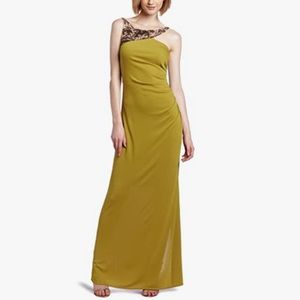 Bcbg lime green dress size large